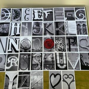 Photo set - Architechural Alphabet Letters